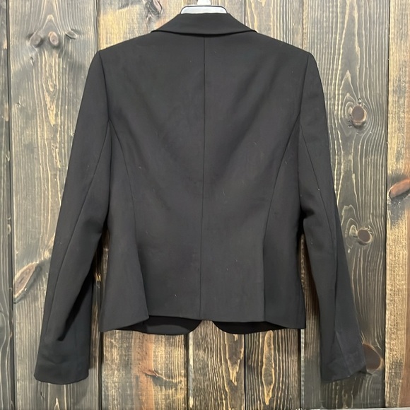 Moda International Blazer 6 Black Bowtie Pockets Vintage Y2K 90s Office Coquette - Picture 5 of 10